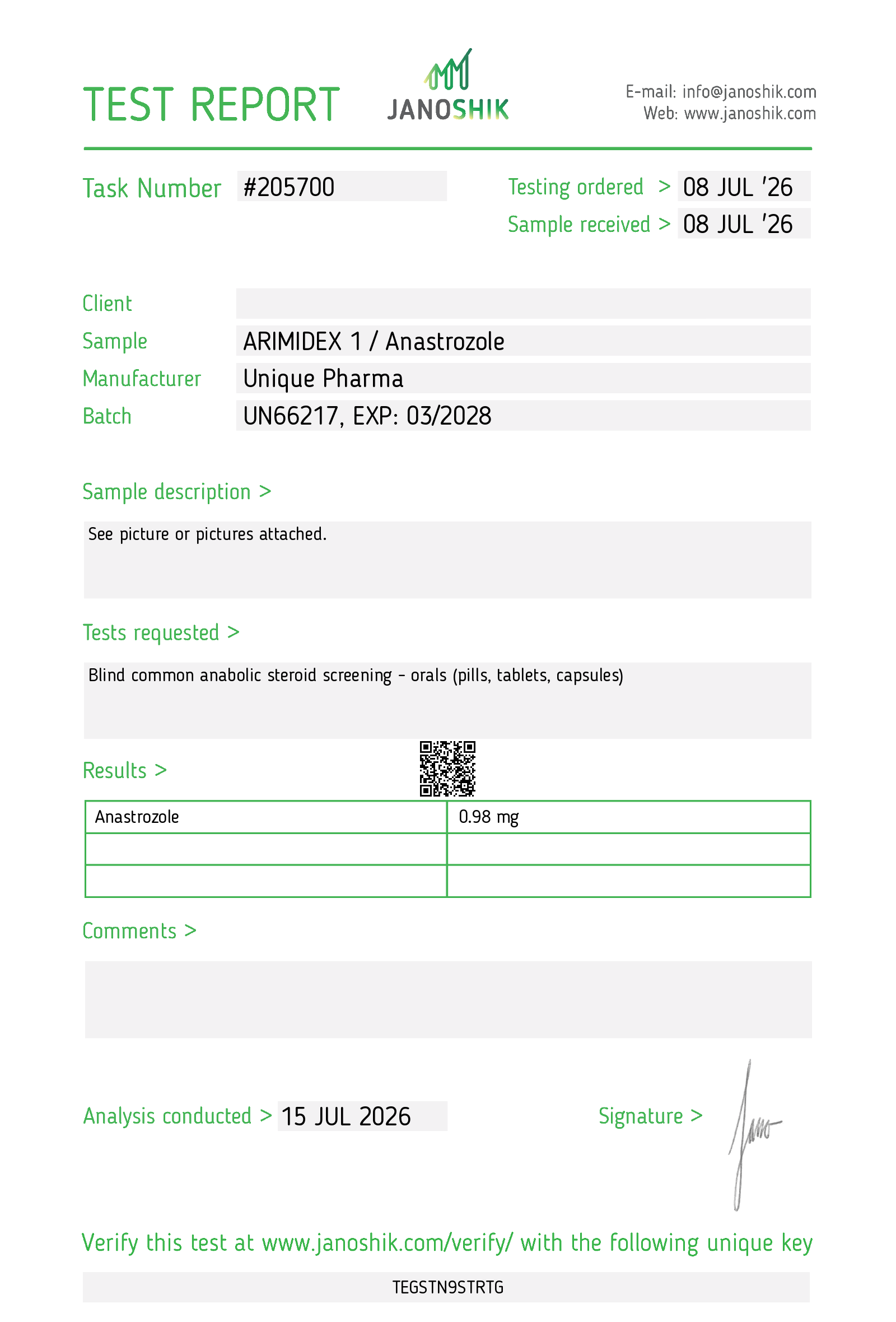 Arimidex 1