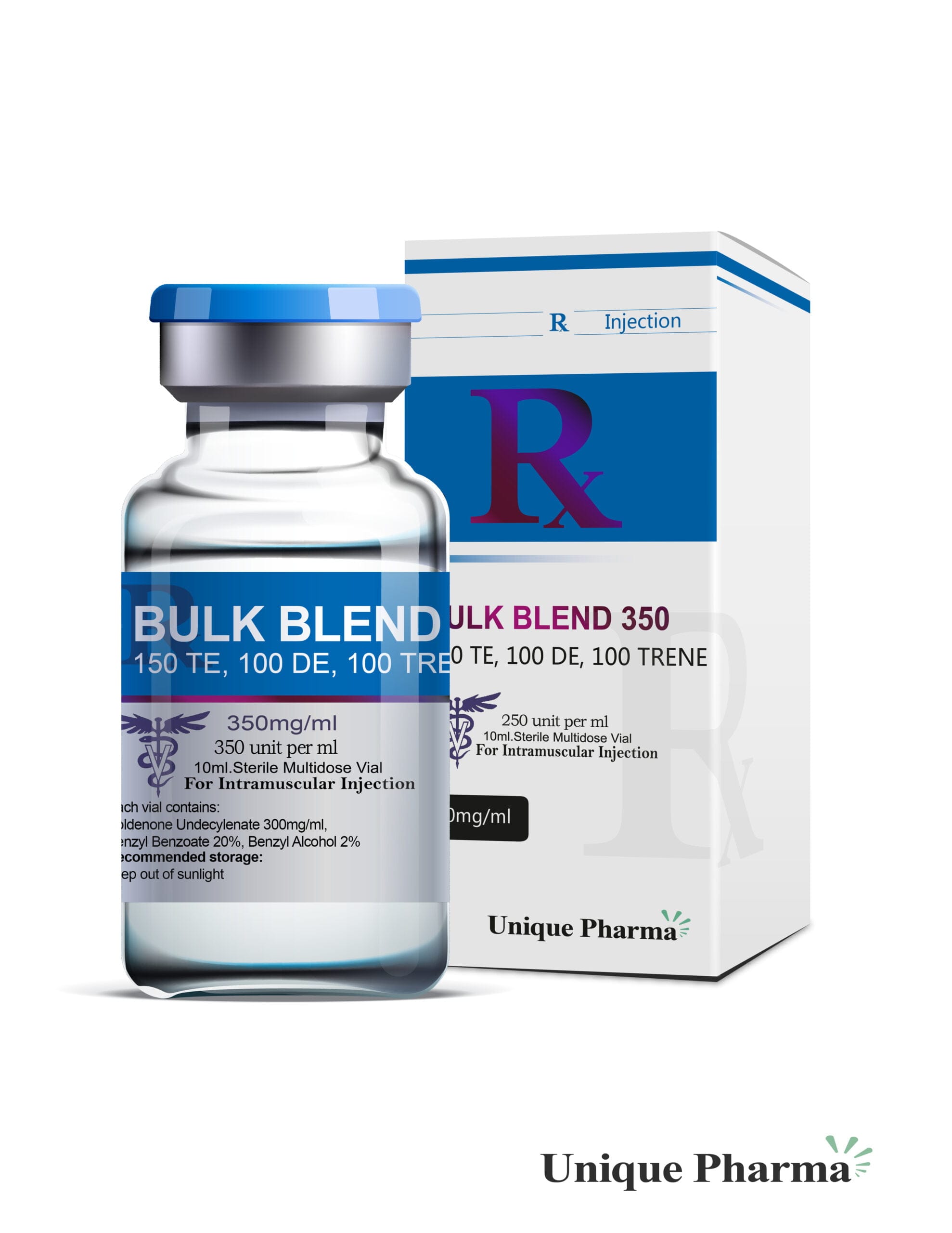 Bulk-Blend 350 150 mg + 100 mg + 100mg/ml from Unique Pharma, Injectables steroids